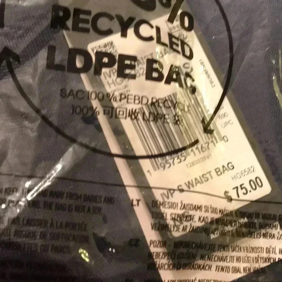 NWT Adidas x Ivy Park Denim Waist Fanny Pack Bag - Picture 8 of 8